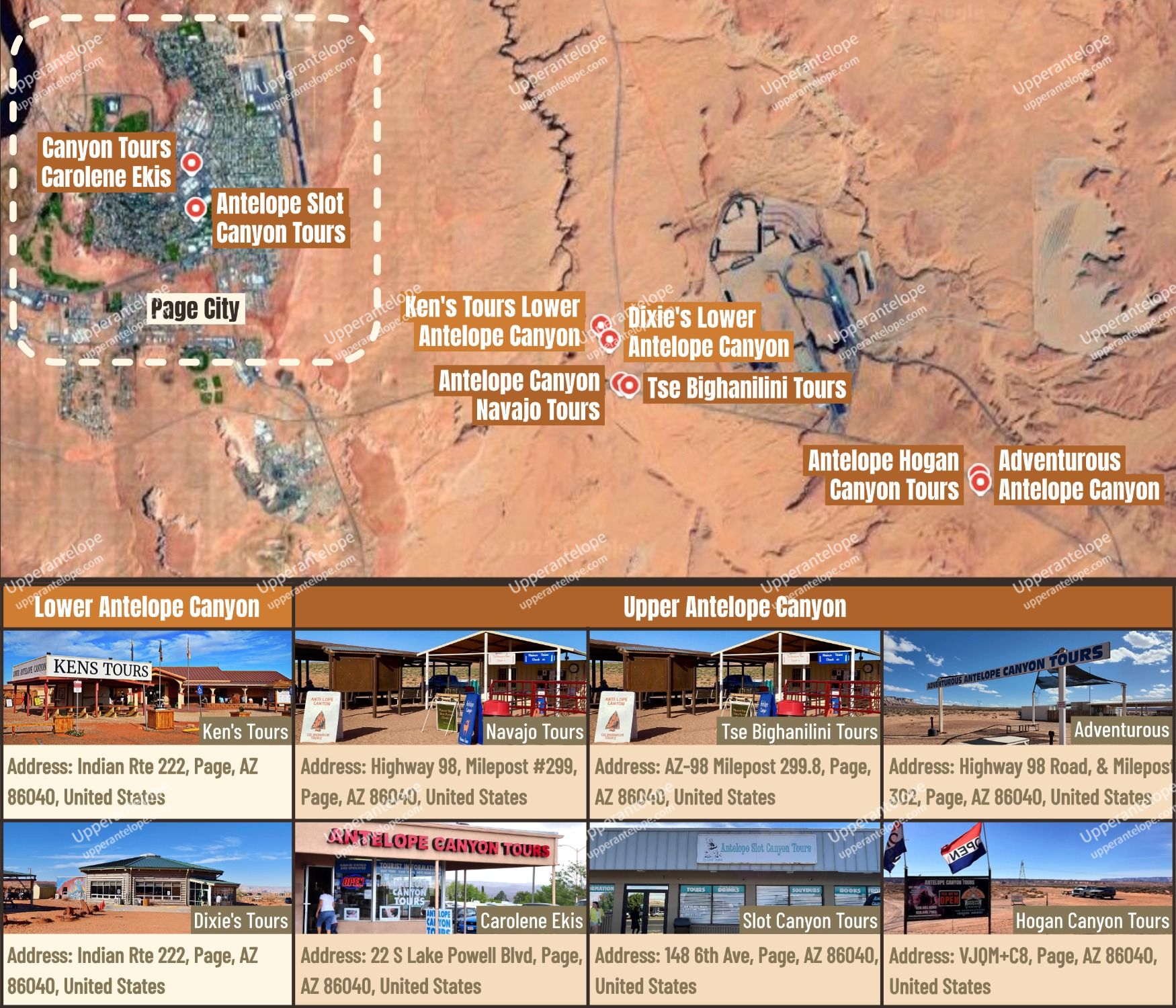 Antelope Canyon Eight Licensed Tours Operators